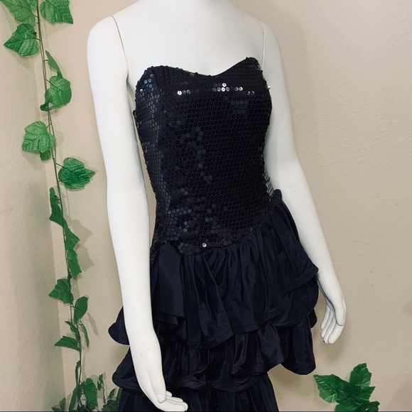 Alfred Angelo Vintage 1980’s 80’s Sequin Prom - Picture 4 of 7